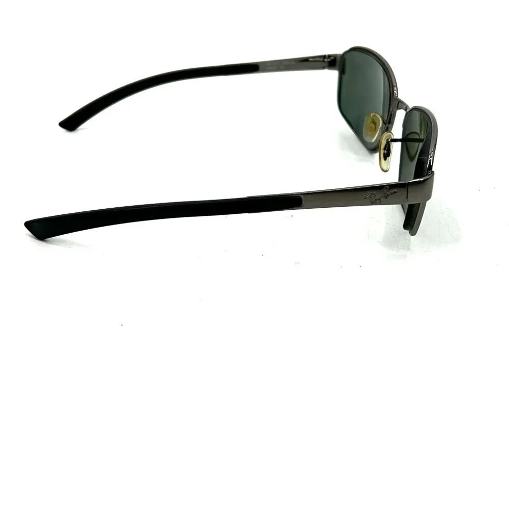 RAY-BAN Men's RB 3413 Gun Metal Silver Black Sunglasses Glasses Frames